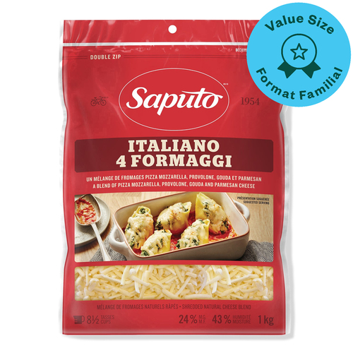 Saputo Italiano 4 Formaggi Shredded Cheese