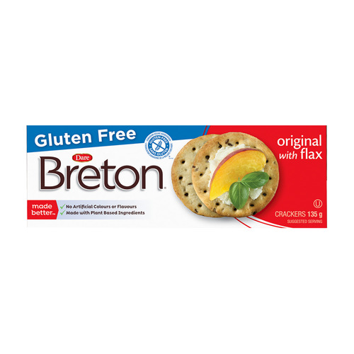 Breton Gluten Free Original with Flax Crackers