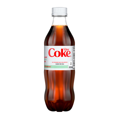 Coca-Cola Diet Coke Soft Drink 500 ml (bottle)