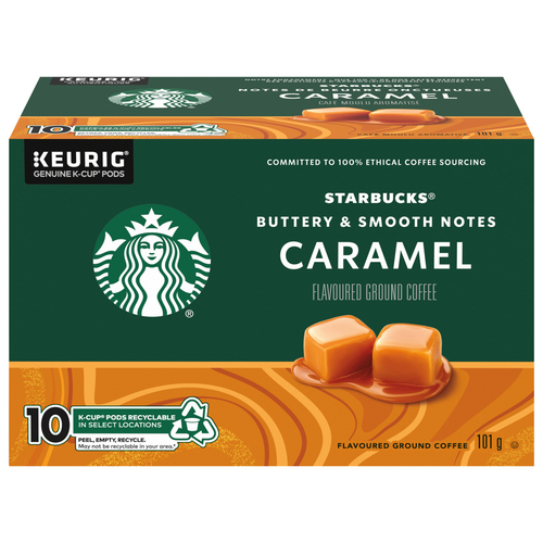 Starbucks Ground Coffee K-CUP Pods Caramel Flavoured