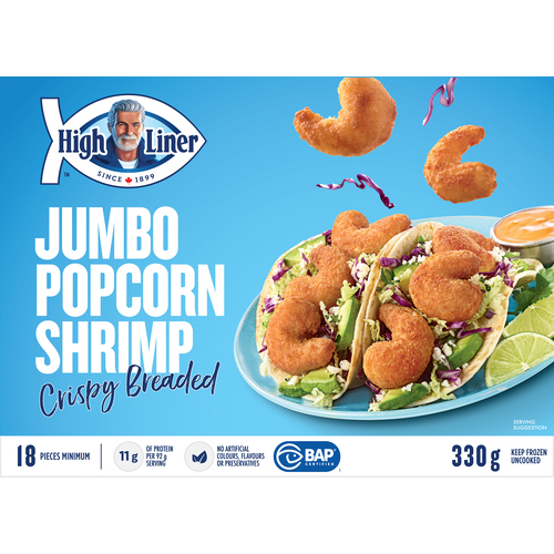 High Liner Frozen Popcorn Shrimp Jumbo Crispy Breaded 330 g