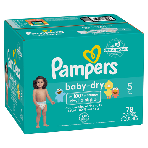 Buy Pampers Baby Dry Diapers Size 78 Count Safeway Canada