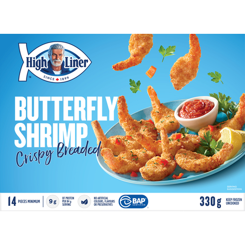 High Liner Frozen Butterfly Shrimp Crispy Breaded 330 g