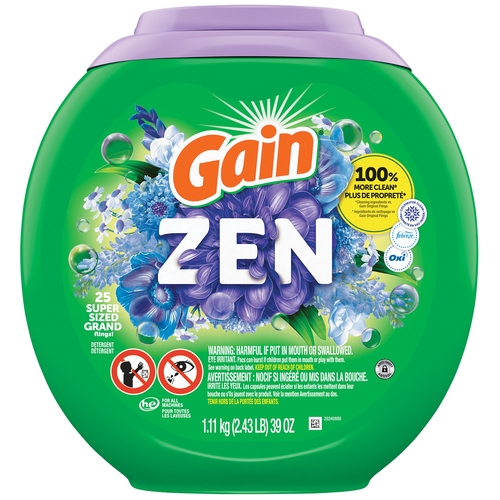 Gain Flings Laundry Detergent Pacs Zen Super Sized