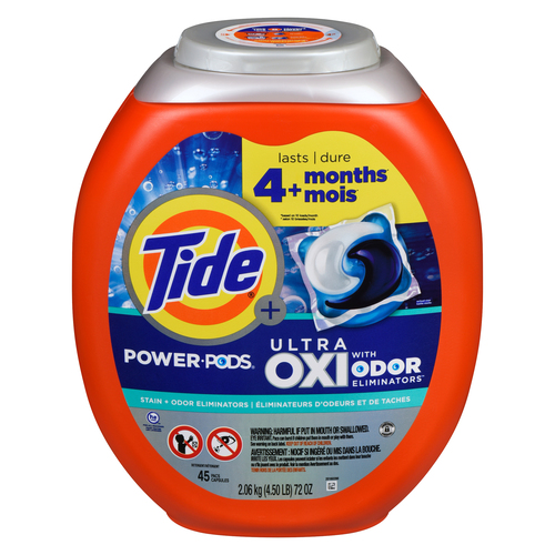 Tide Tide Power Pods Liquid Ultra Oxi And Odor Eliminators Laundry Detergent