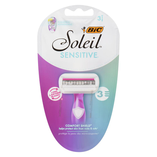 Buy Bic Soleil 3 Blades Razor Sensitive 3 Pack | Sobeys Inc.