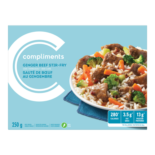 Compliments Frozen Ginger Beef Stir Fry