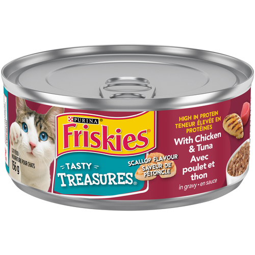 Purina Friskies Tasty Treasures Chicken and Tuna in Sauce, Wet Cat Food