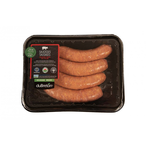 DuBreton Organic Italian Sausage Hot 400 g