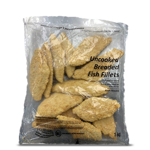 Buy Generic Frozen Breaded Pollock Fish Fillets Uncooked 1 kg | FreshCo