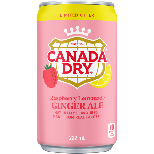 Buy Canada Dry Soft Drink Ginger Ale Raspberry Lemonade 6 x 222 ml