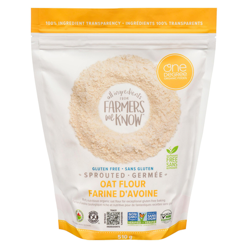 Buy One Degree Organic Foods Gluten-Free Oat Flour Sprouted 510 g | IGA