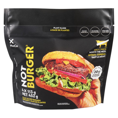 NotBurger Plant Based Frozen Burgers