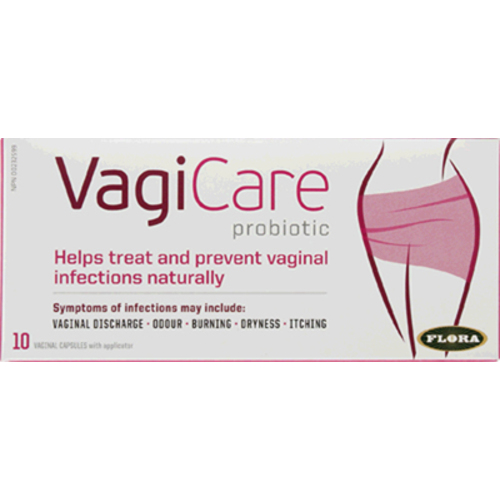 Buy Flora Probiotic VagiCare Vaginal Capsules With Applicator 10