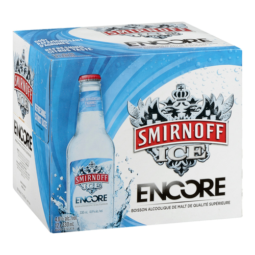 Achetez Smirnoff Ice Encore Boisson alcoolise 4.8% d'alcool 12 x 330 ml |  IGA