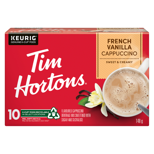 Tim Hortons Coffee Pods Cappuccino French Vanilla