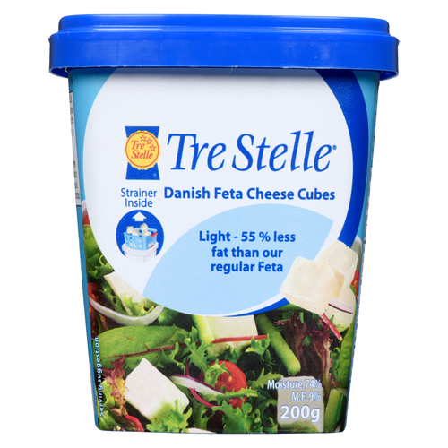 Tre Stelle Danish Light Feta Cheese Cubes