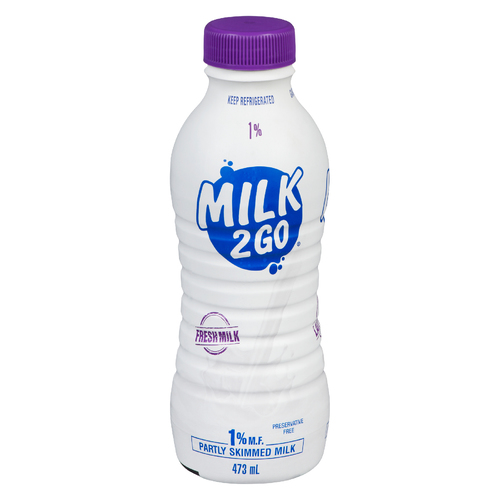 Buy Milk 2 Go 1% Milk Partly Skimmed 473 ml | Foodland