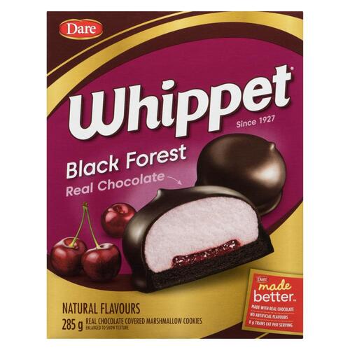Dare Whippet Peanut-Free Cookies Black Forest 285 g