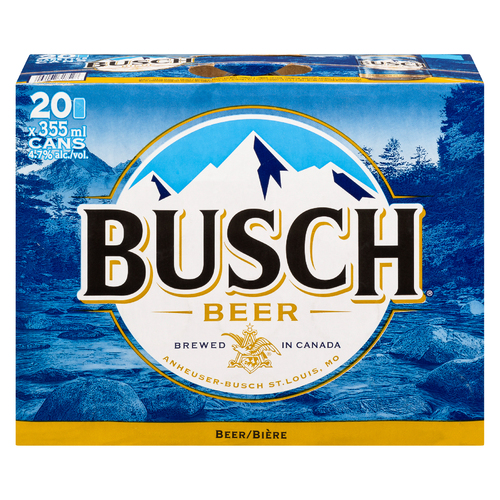 Buy Busch Beer 4.3% Alcohol 20 x 355 ml (cans) | IGA