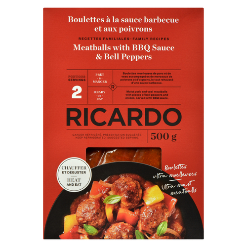 RICARDO Meatballs With BBQ Sauce And Bell Peppers 500 g
