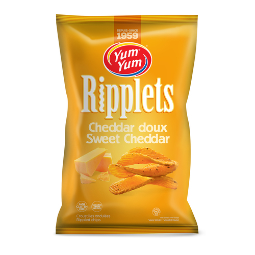 Buy Yum Yum Ripplets Chips Sweet Cheddar 200 g | IGA