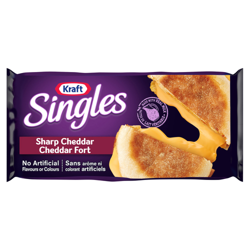 Kraft Sliced Process Cheese Sharp Cheddar