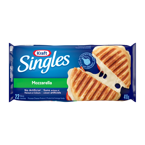 Kraft Singles Mozzarella Processed Cheese Slices