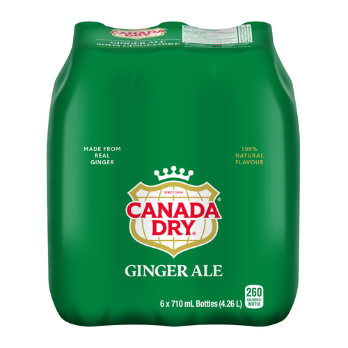 Canada Dry Ginger Ale 6 x 710 ml (bottles)