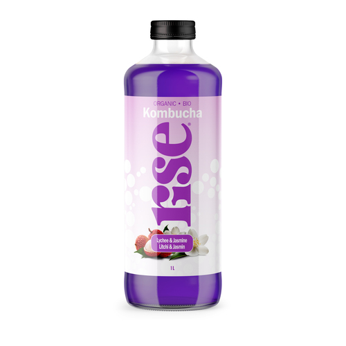 Rise Organic Kombucha Tea Lychee & Jasmine