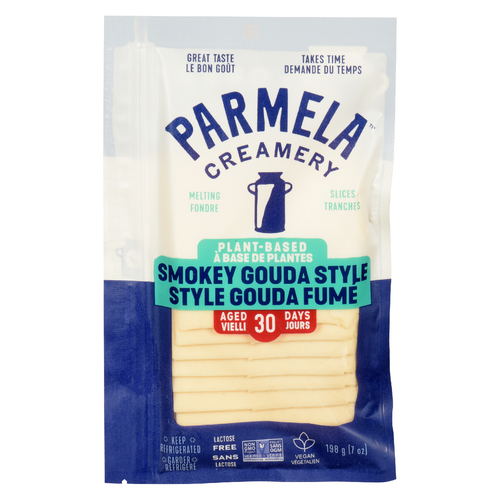Parmela Creamery Plant Based Sliced Cheese Cheddar Style