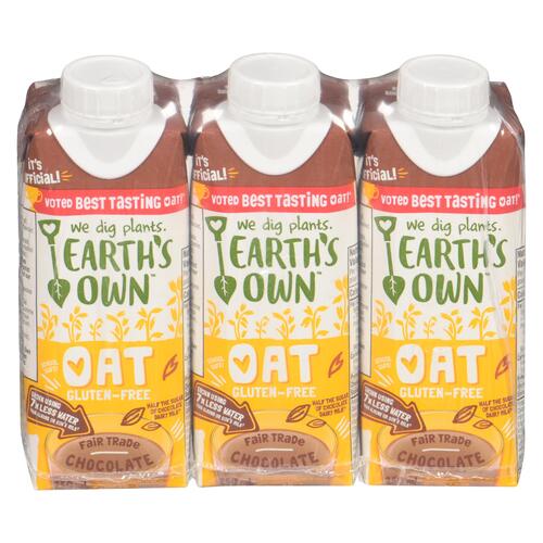 Earth's Own Gluten-Free Dairy-Free Beverage Oat Milk Chocolate