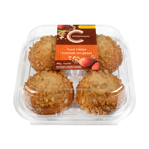 Compliments Muffins Peach Cobbler 440 g