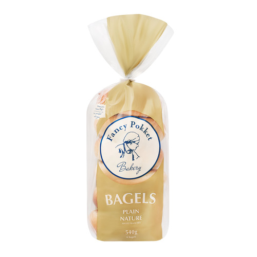 Buy Fancy Pokket Sliced Bagel Plain 6 x 90 g | Sobeys Inc.