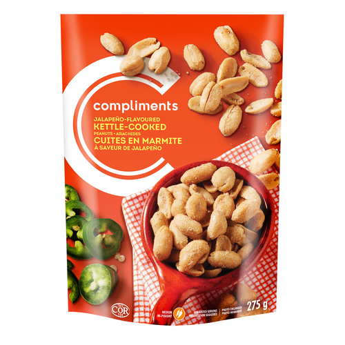Compliments Peanuts Kettle Cooked Jalapeno