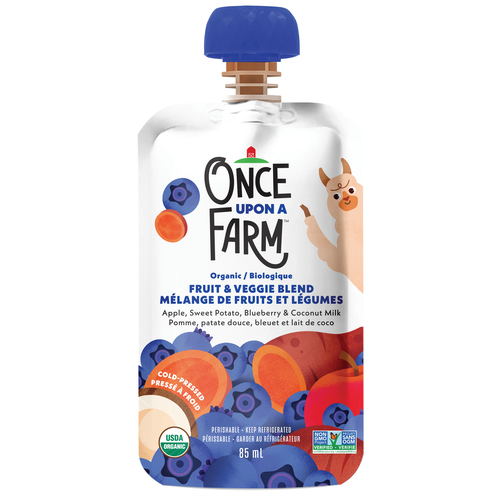 Once Upon A Farm Baby Puree - Apple Sweet Potato Blueberry
