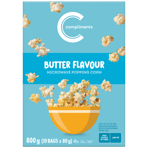 Compliments Microwave Popcorn Butter