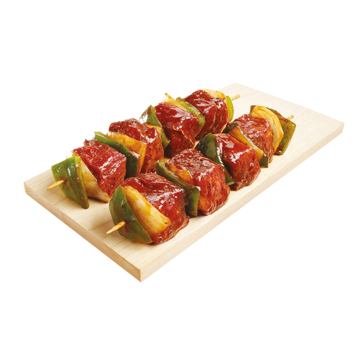BBQ Whiskey Beef Kabobs
