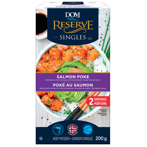 DOM Reserve Frozen Salmon Poke