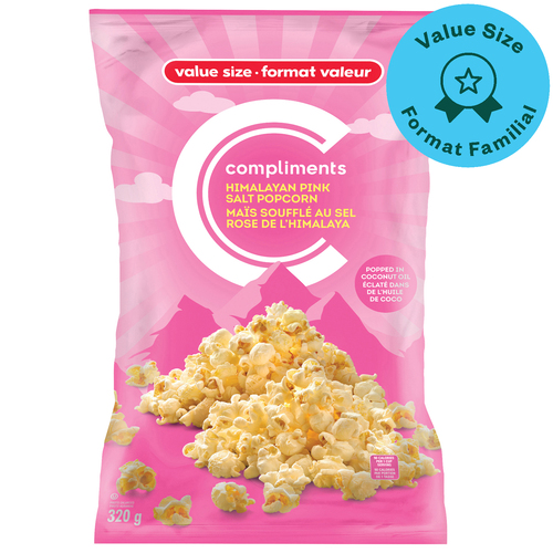 Compliments Popcorn Himalayan Pink Salt