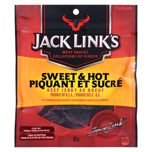 Buy Jack Link's Meat Snacks Beef Jerky Sweet & Hot 80 g | FreshCo
