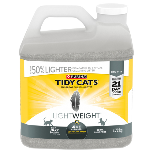 Tidy Cats Cat Litter LightWeight 4-in-1 Strength Multi-Cat 2.72 kg