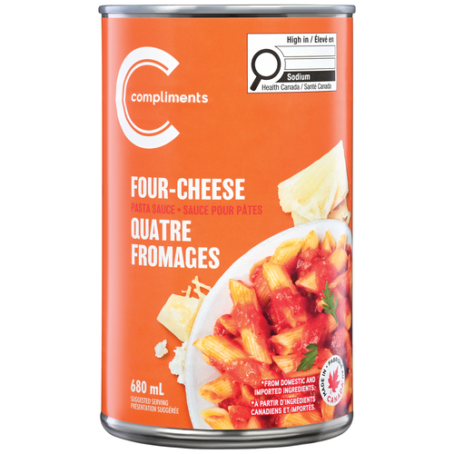 Compliments Pasta Sauce Four Cheese