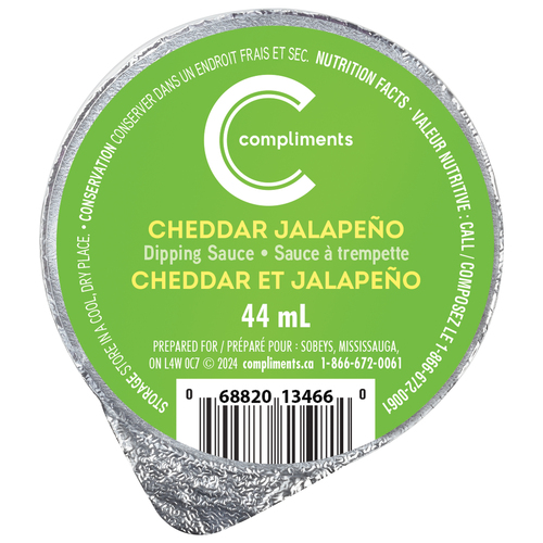 Compliments Dipping Sauce Cheddar Jalapeno