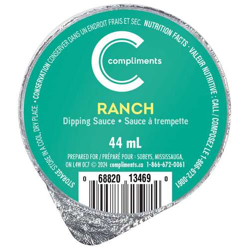 Compliments Dipping Sauce Ranch