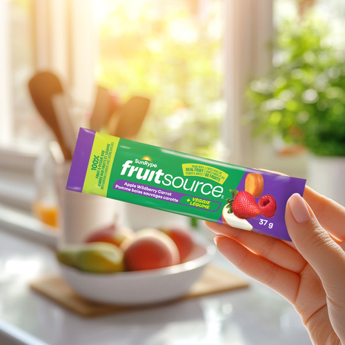 Buy SunRype Fruitsource 100% Fruit And Veggie Bar Apple Wildberry