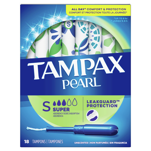 Tampax Pearl Super Tampons Unscented