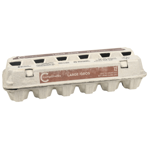 Compliments Brown Eggs Large Carton
