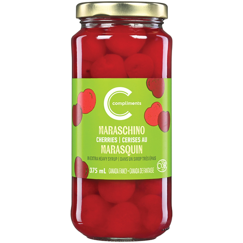 Compliments Maraschino Cherries In Extra Heavy Syrup 375 ml