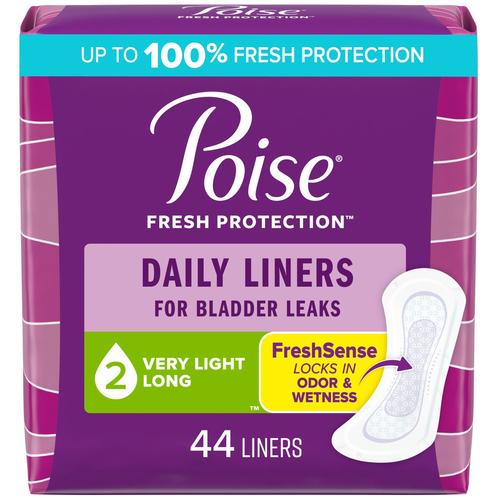 Poise Panty Liners Very Light Absorbency Long Length